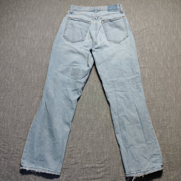 Abercrombie Fitch Curve Love Jeans Womens Ultra High Rise Ankle Straight Baggy - Picture 8 of 12